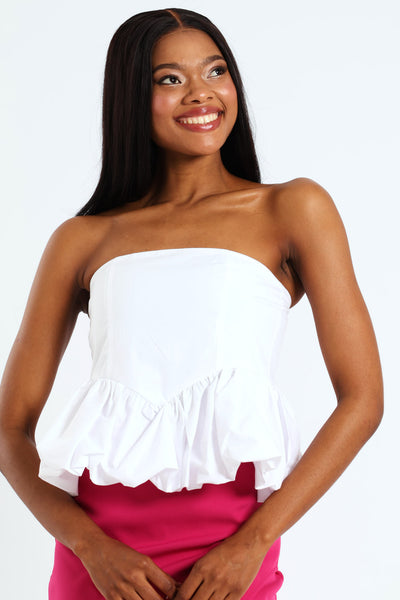 25SS HYKE VIYELLA STRAPLESS TOP ESSENTIAL STRAPLESS TOP