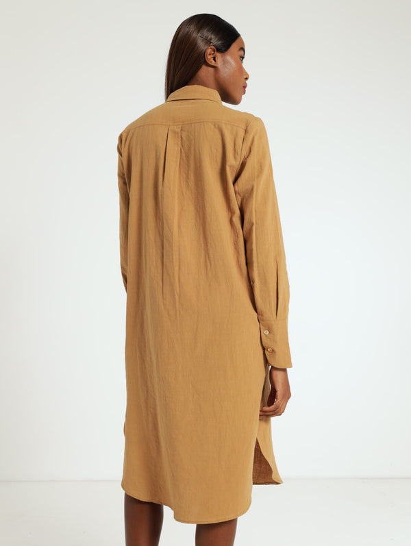 Midi Woven Shirt Dress LEGiT