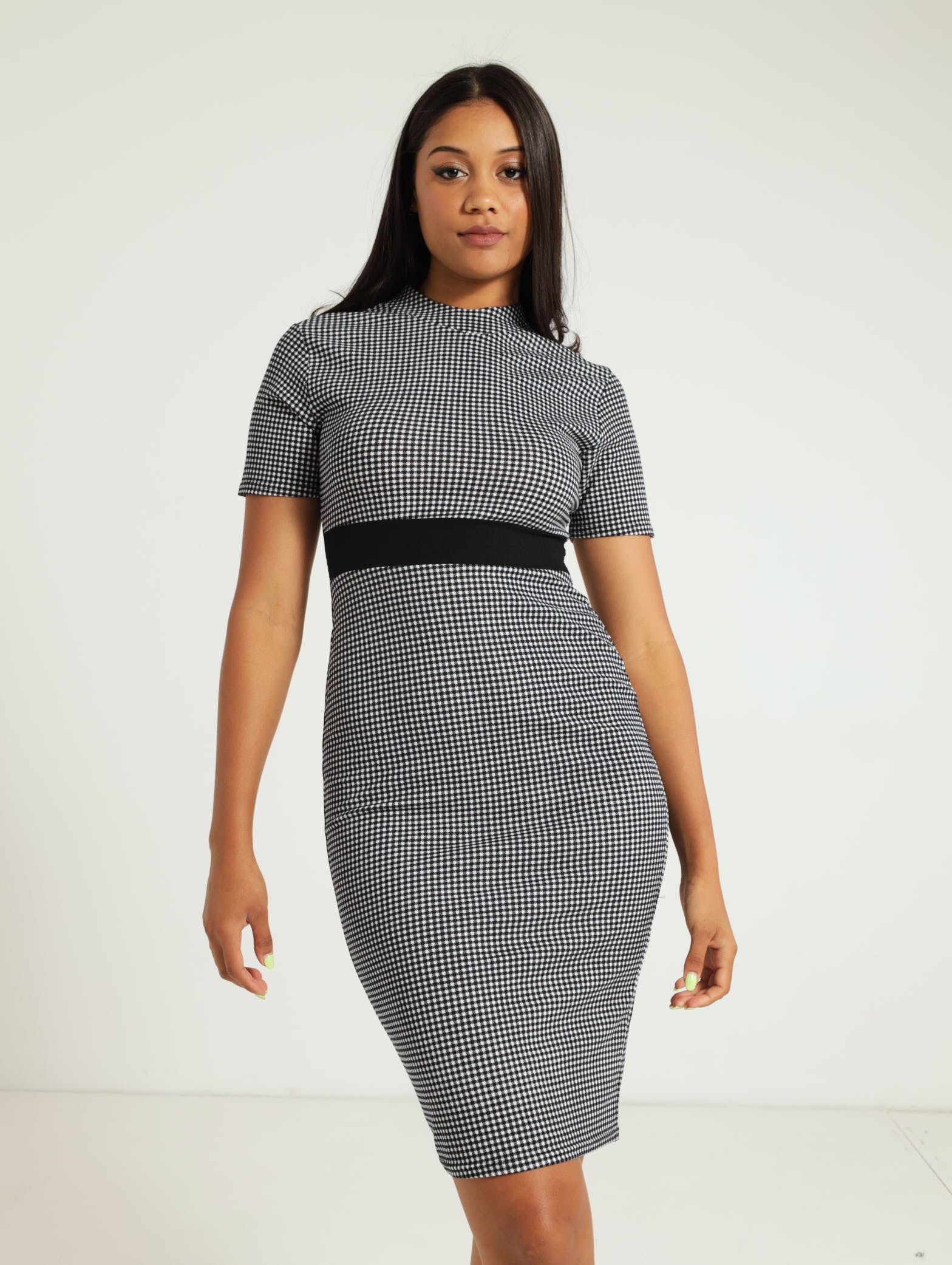 Checked Bodycon Dress LEGiT Checked Bodycon Dress LEGiT