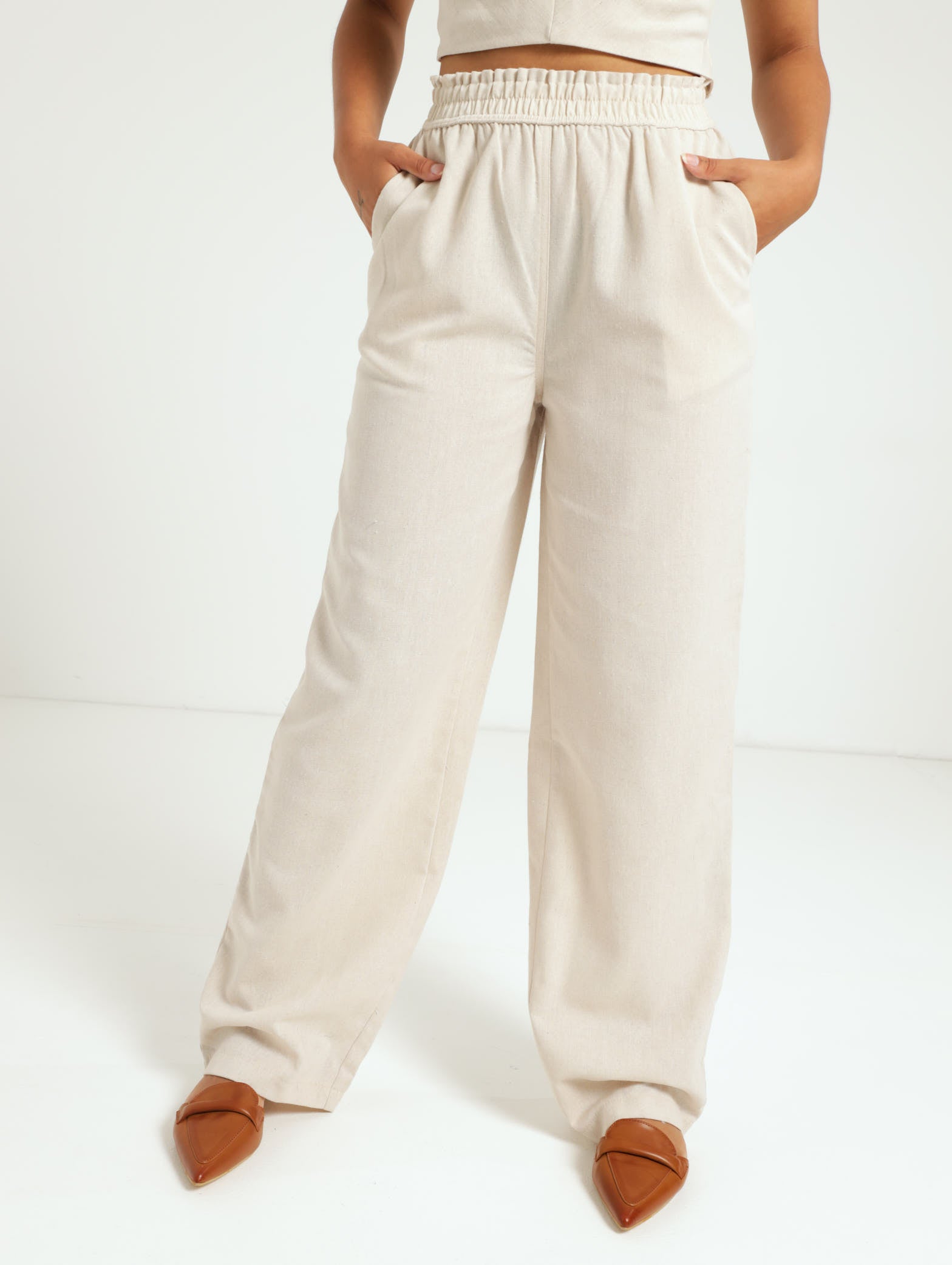 Alicia' Wide Leg, Drawstring Petite PLUS Women's Linen Pant - Olive - –  ForTheFit.com