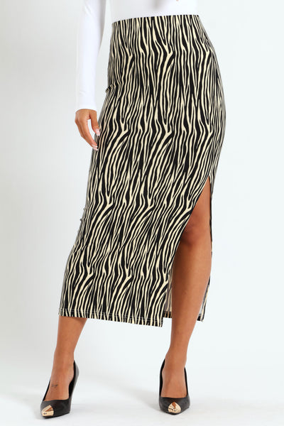 スカート Mame Pedicel Print Back Slitting Skirt 2 OgLuxe Womens Double Split Maxi Long Skirt Ladies Plain