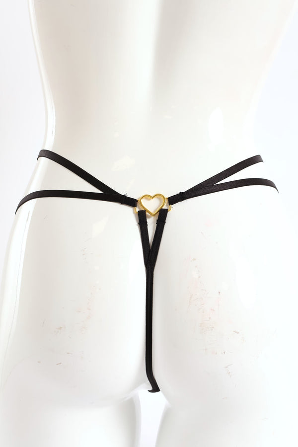 Stringy G Pin 2 Pack Mesh Heart Trim Strappy G-String - Multi – LEGiT