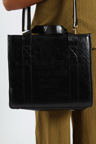 Embossed Everyday Tote Bag - Black
