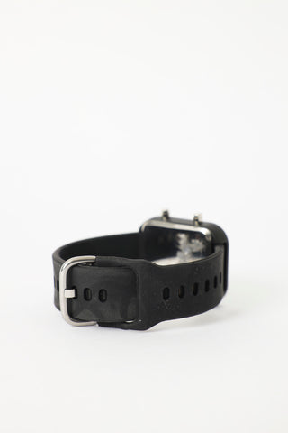 Diamante Dial Minimal Smart Watch - Black