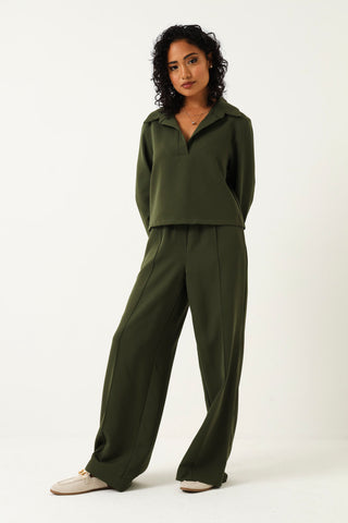 Wide Leg Barbi Pant - Fatigue