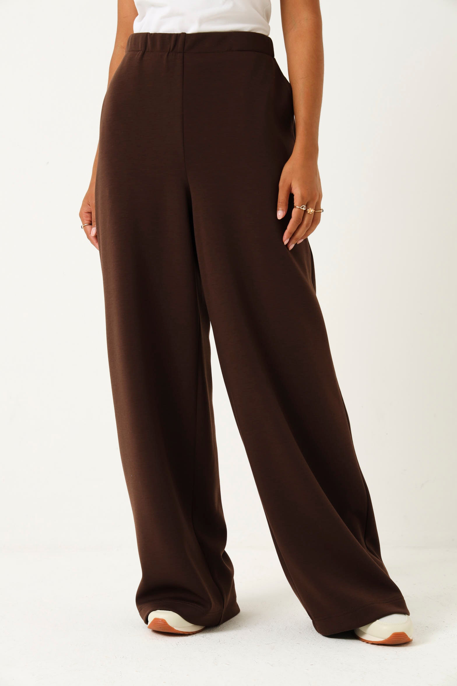 Soft Touch Wide leg Pant - Chocolate – LEGiT