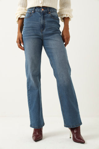 Basic Wide Leg Jean - Medium Wash