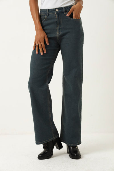 Basic Denim Wide Leg Jean - Tea Stain – LEGiT