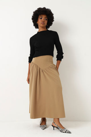 Ribbed Turtleneck Core - Black