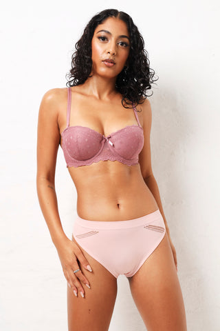 3 Pack Seamless Brazilian Burnout Panties - Teal