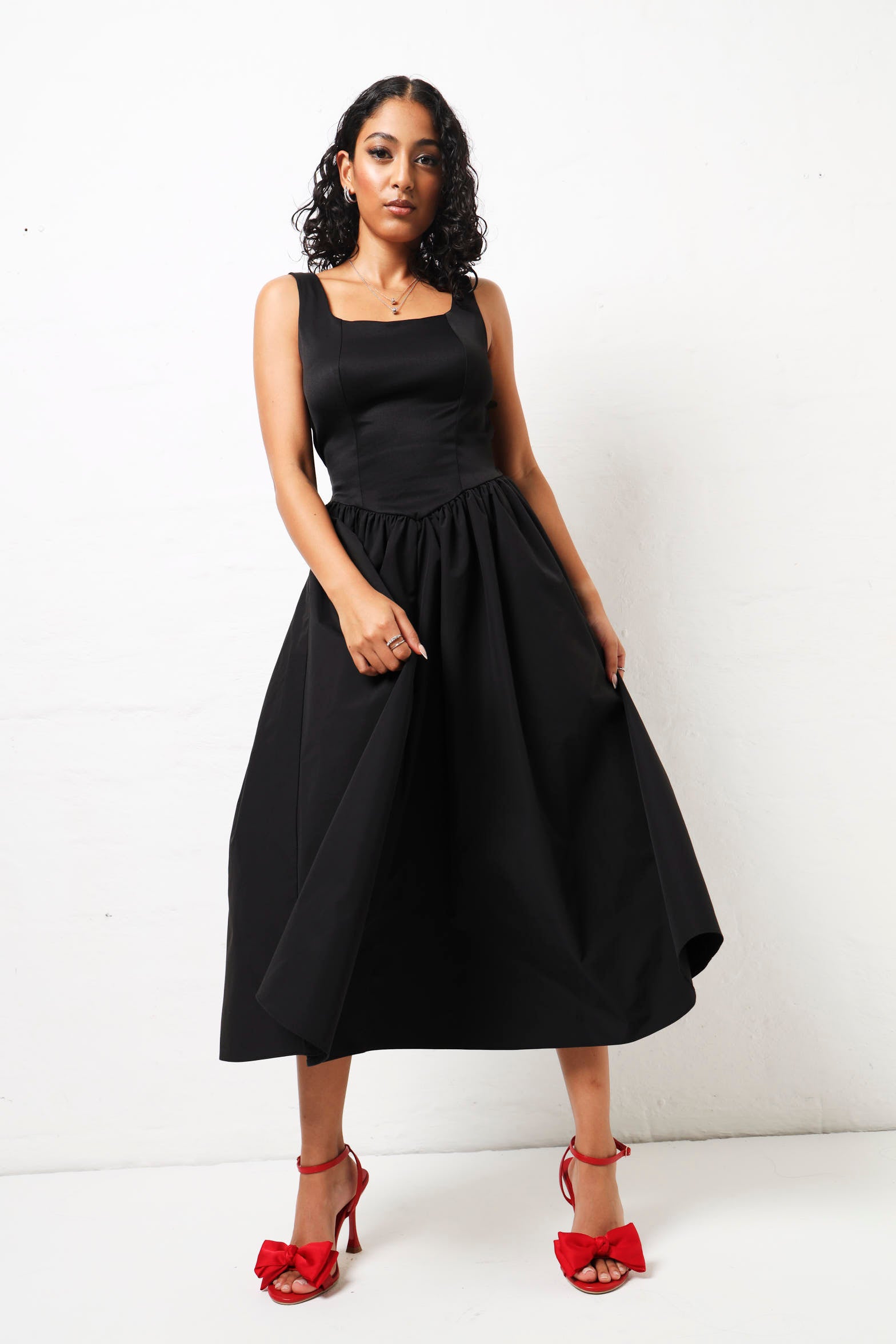 Drop Waist Prom Dress - Black LEGiT Drop Waist Prom Dress - Black LEGiT