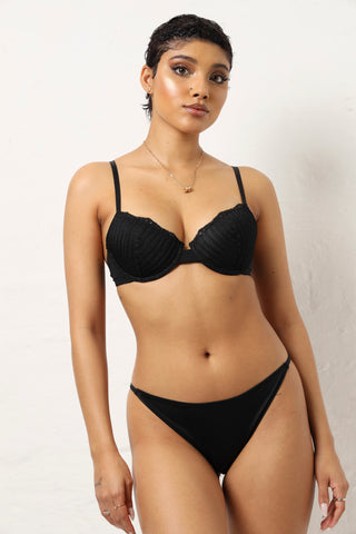 2 Pack Animal Lurex Lace & Microfibre Brazilian Panties - Gold