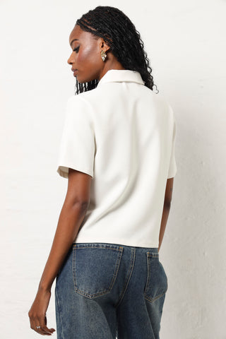 Button Through Shirt - Cream