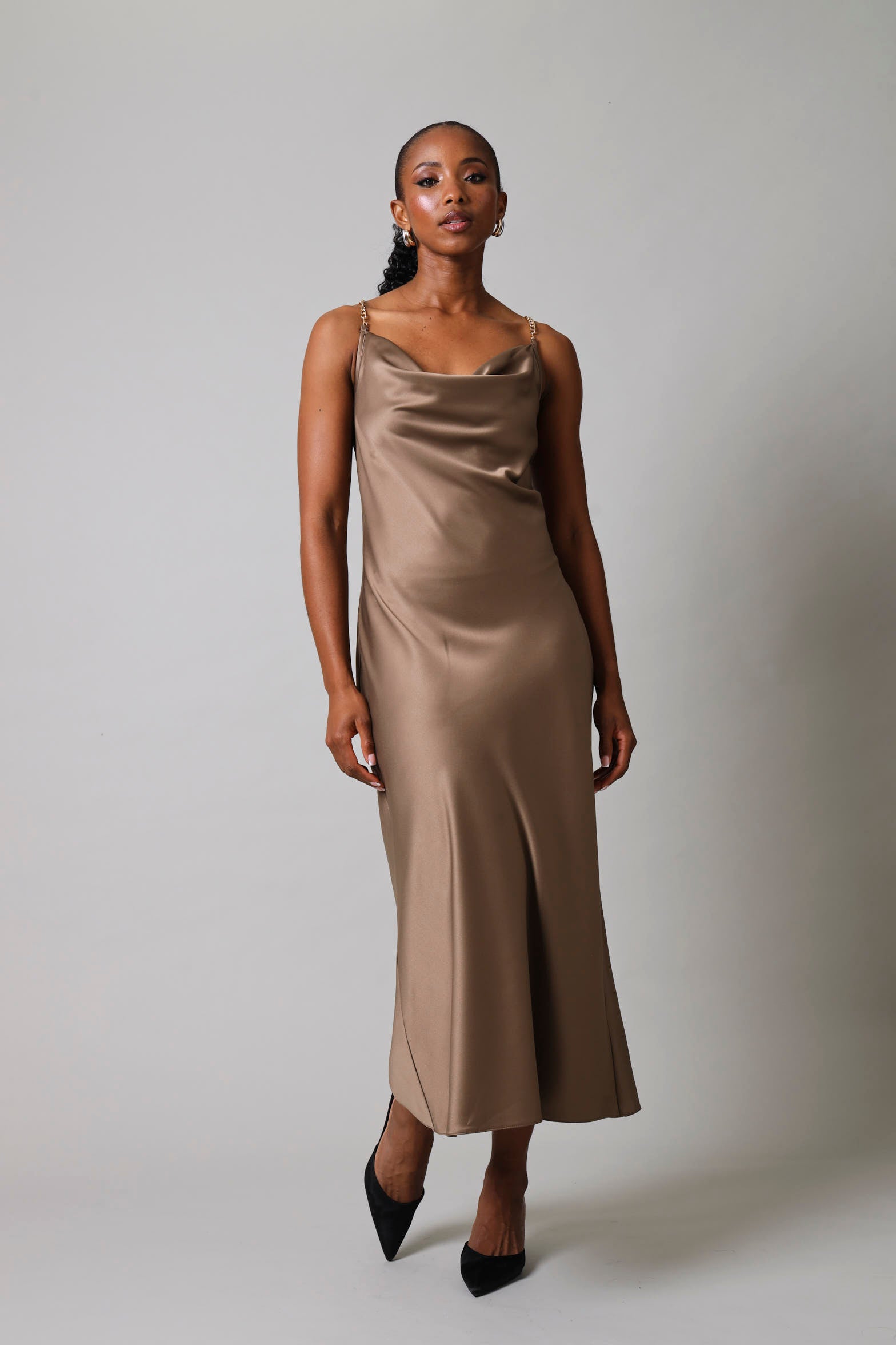 Strappy Slip Dress - Tobacco LEGiT Strappy Slip Dress - Tobacco LEGiT