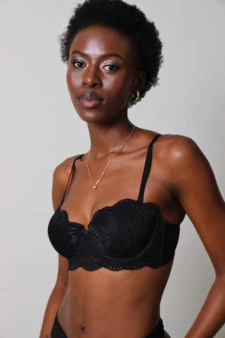 3 Pack Lace Balconette Bra - Multi