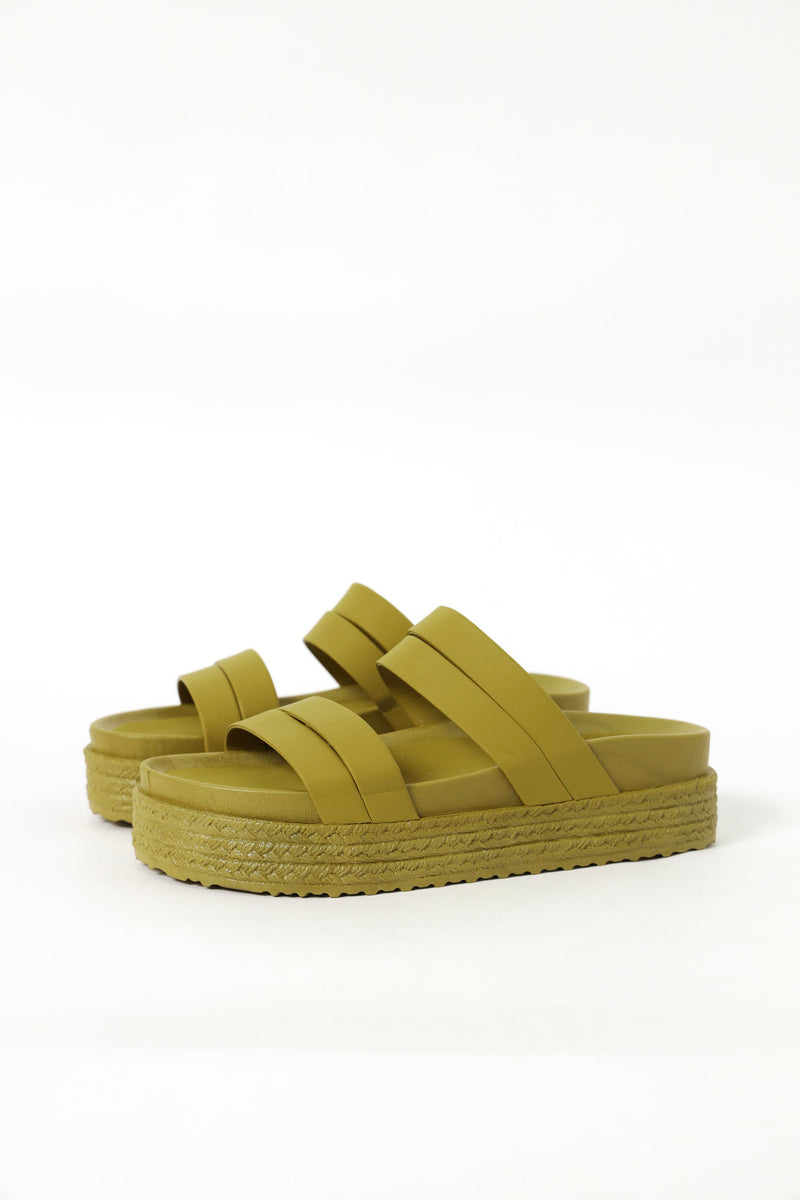 Flatform Textured Randing Sandal - Fatigue – LEGiT