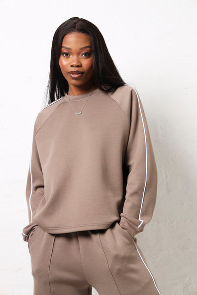 トップス MARRYME ANGEL SWEAT Long Sleeve Soft Touch Active Top - Beige/Cream – LEGiT