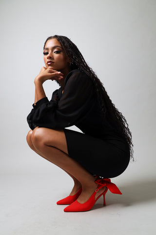 Long Sleeve Bodycon Dress - Black