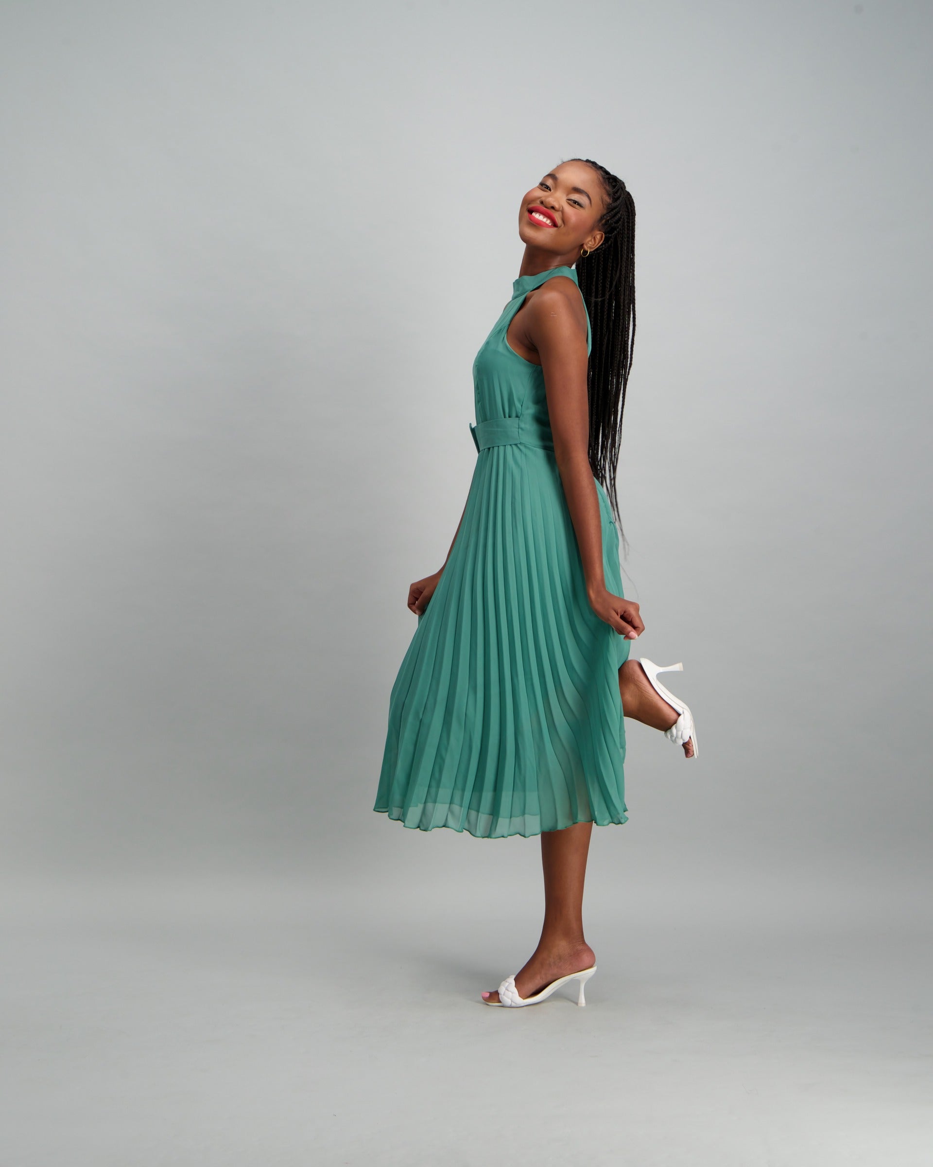 pleated dresses south africa KOKI PLEATED DRESS MYOPENCLOZET