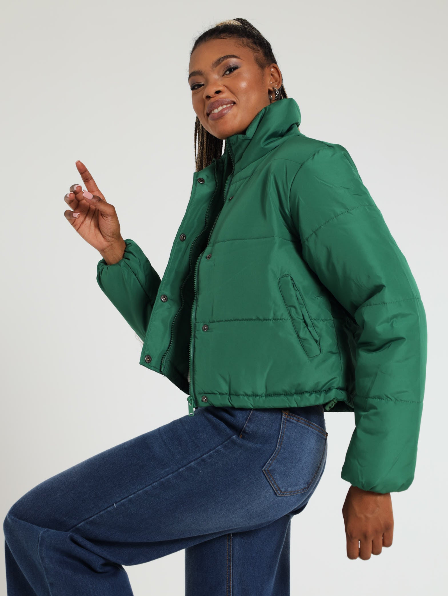 Hi Neck Bomber Jacket – LEGiT