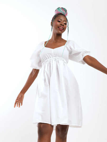 knee length dresses for ladies Fit & Flare Poplin Dress