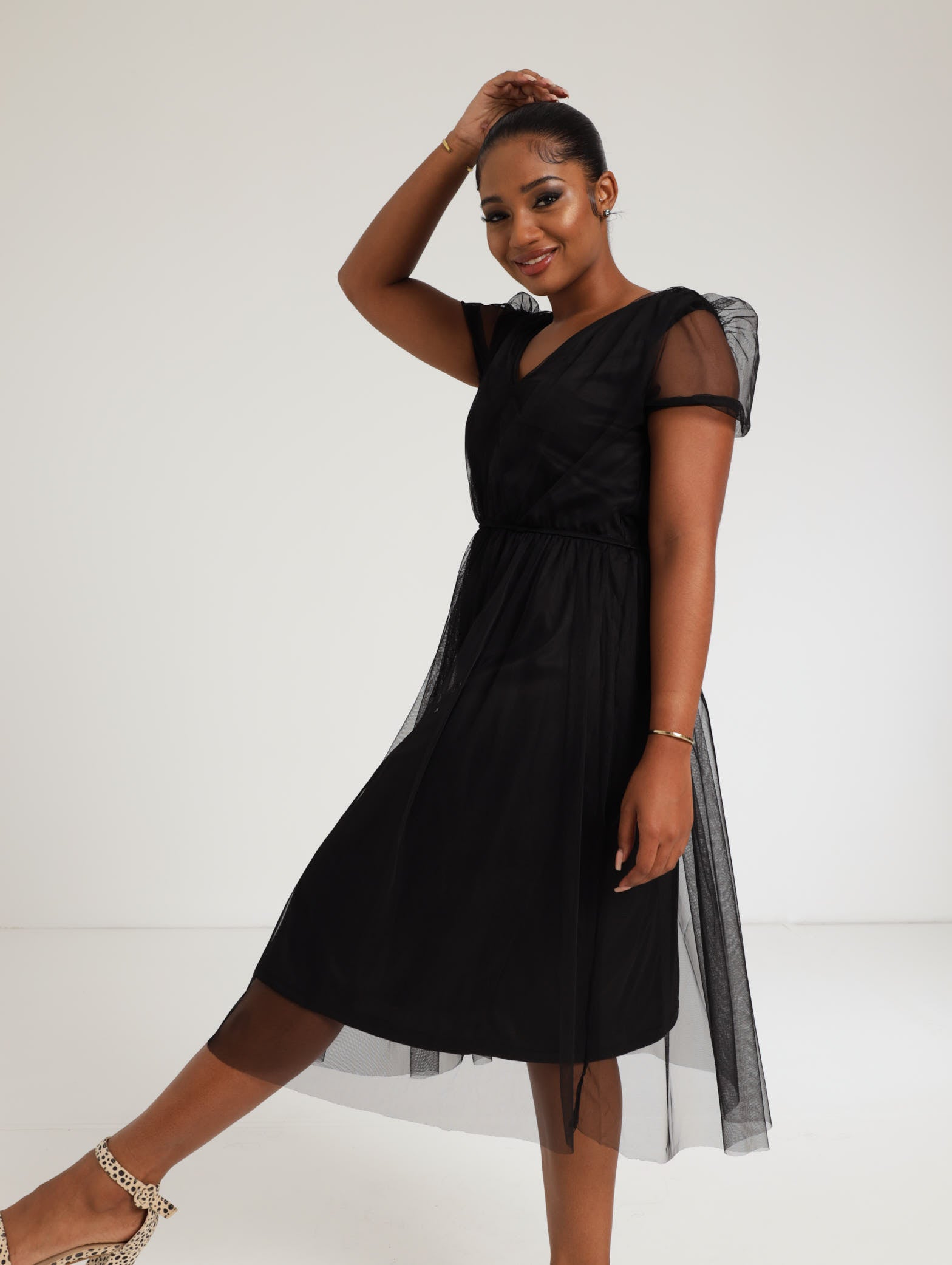 Short Sleeve Prom Dress