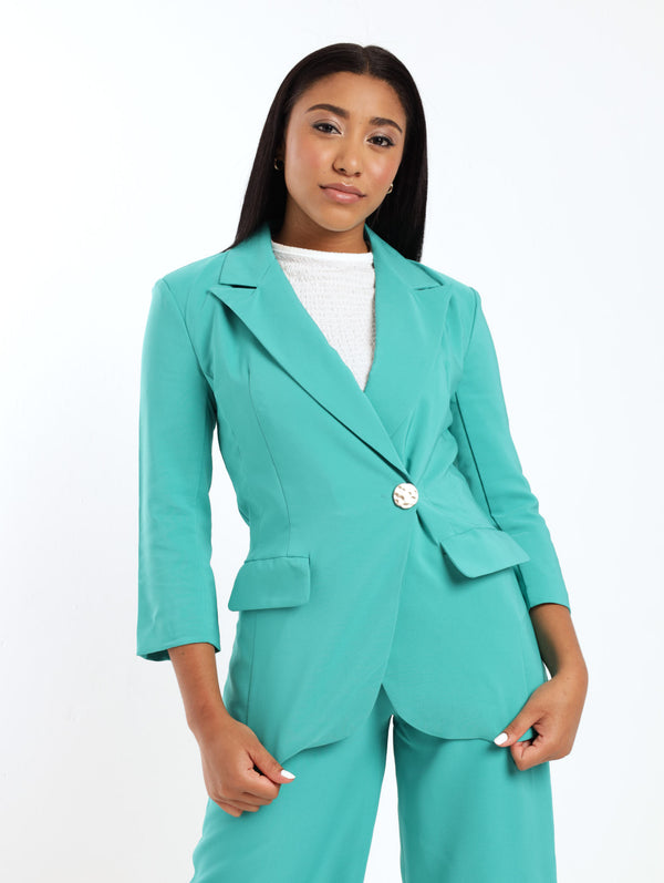 Crepe Relaxed Single Breasted Blazer, M&S Collection