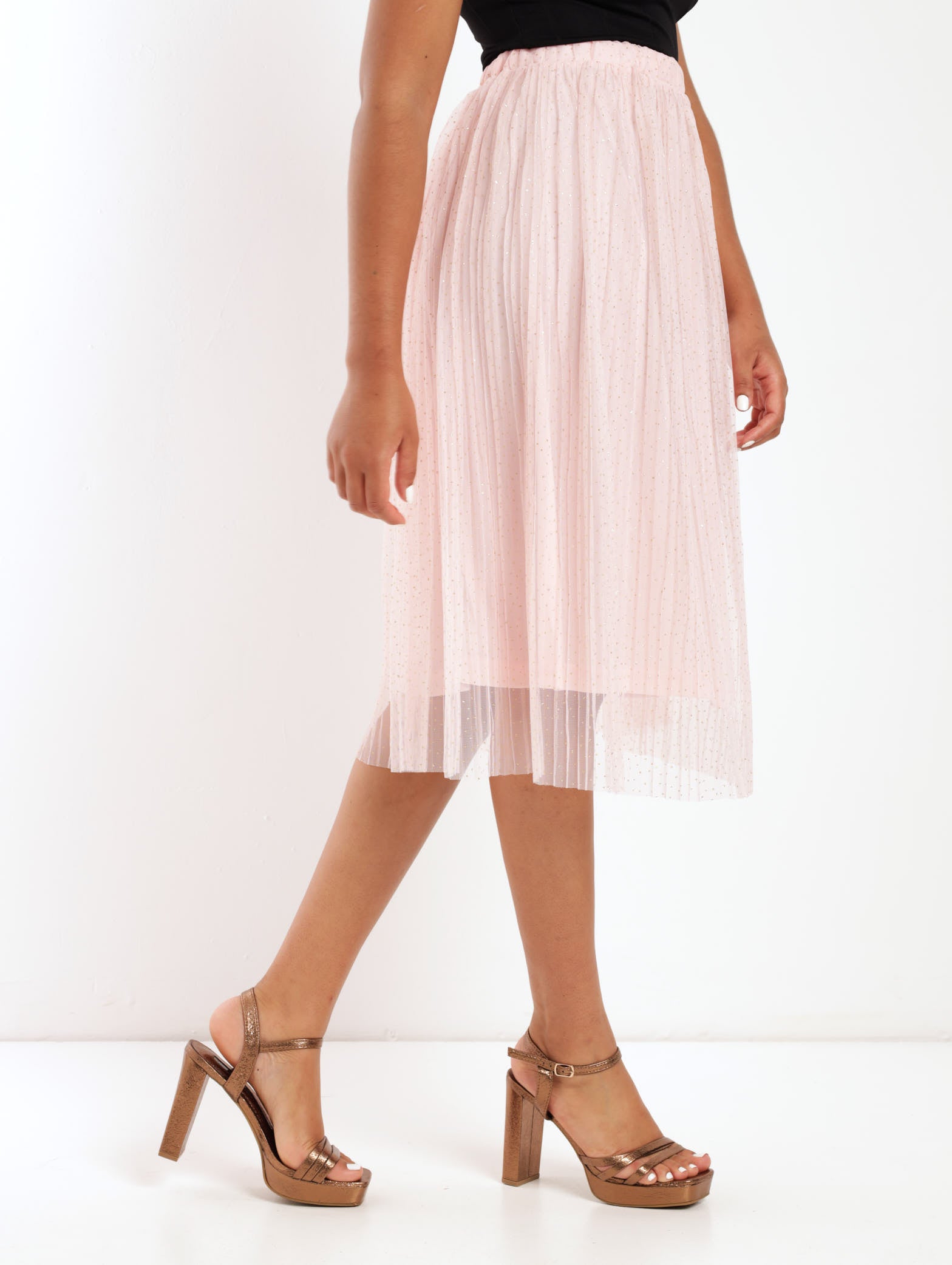 Boohoo Tulle Sheer Midi Skirt Plus Tulle Mesh Midi Skirt