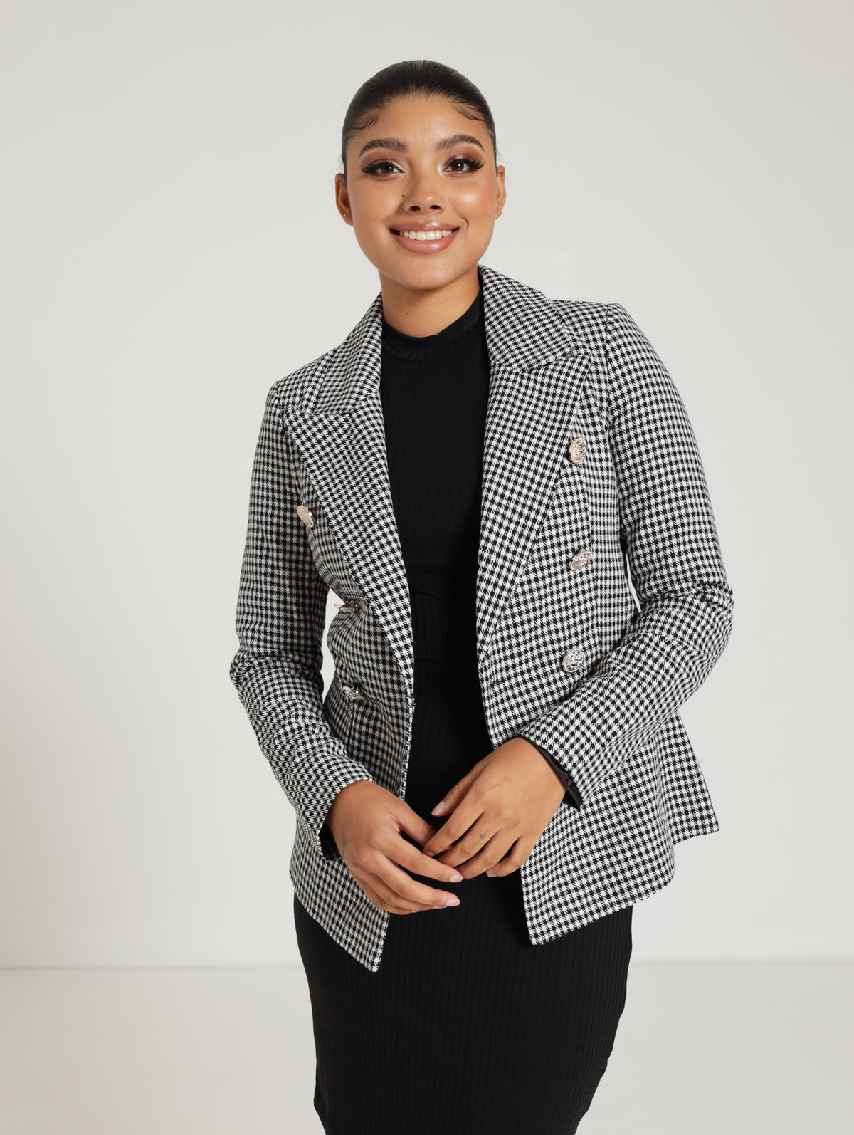 Long Sleeve Tweed Blazer LEGiT